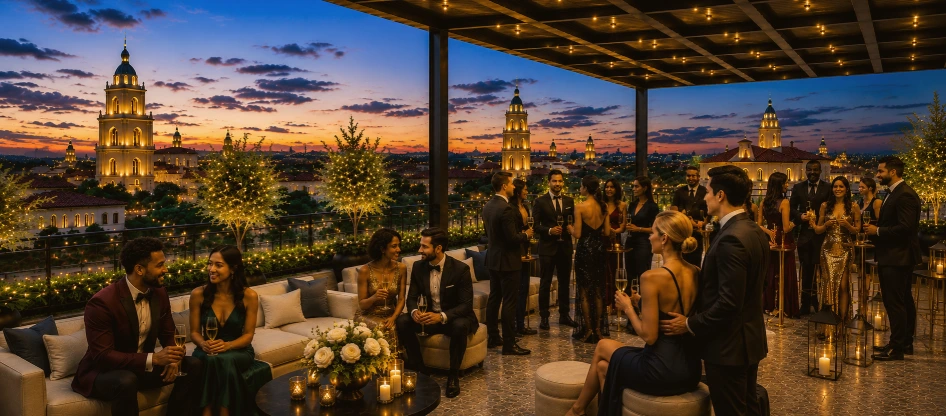 rooftop cocktail party